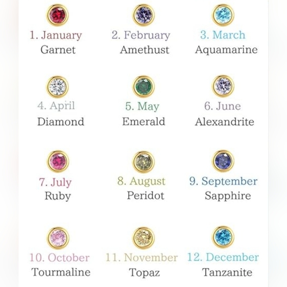 Buy Now Adjustable Birthstone Rings Choose 1 New - Picture 2 of 3